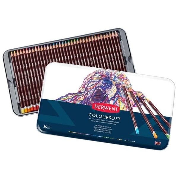 Nauji Derwent Coloursoft 36vnt.